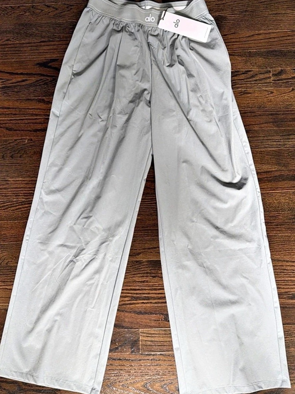 Alo Gray Wide Leg Pants NWT